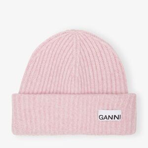 Ganni Pink Knit Beanie
